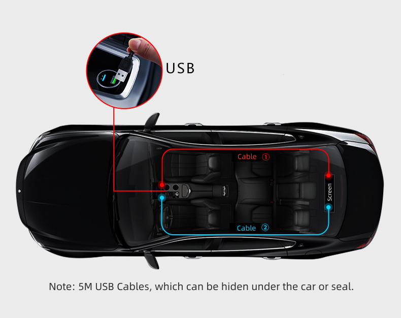 Car Soft Screen - narrow edge