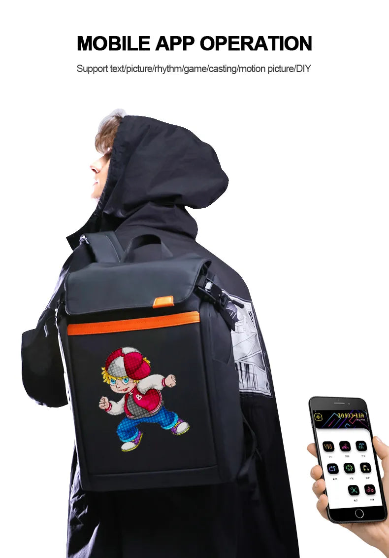 LED Video Backpack