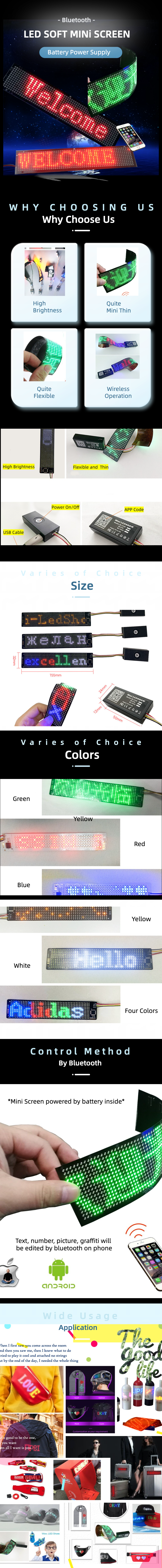 LED MINI Soft Screen - single color